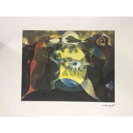 Litografická súprava Max Ernst certifikovaná 50x70 cm