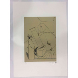 Max Ernst Lithografie off set 50x70 cm gecertificeerd