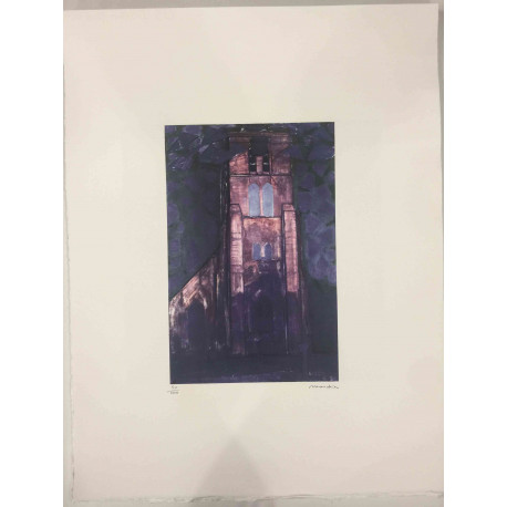 Pieter Cornelis Mondriaan Litografia off set cm 50x65 certificata
