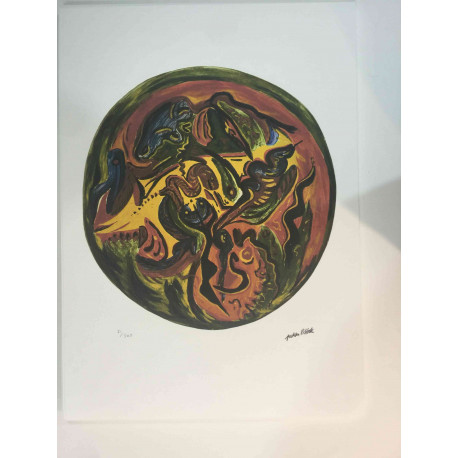 Jackson Pollock  Litografia off set cm 50x70 certificata