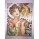 Lithographie von Alphonse Mucha, Offset 50x70 cm