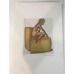 Mel Ramos Litografia offsetowa z certyfikatem 57x38 cm
