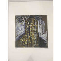 Pieter Cornelis Mondriaan 50x65 cm-ko off-set litografia ziurtagiria