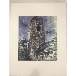 Pieter Cornelis Mondriaan 50x65 cm-ko off-set litografia ziurtagiria