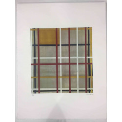 Pieter Cornelis Mondriaan 50x65 cm-ko off-set litografia ziurtagiria