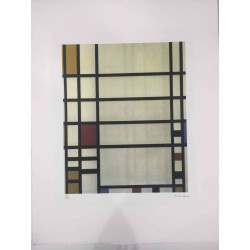Pieter Cornelis Mondriaan Litografia offsetowa 50x65 cm certyfikowana