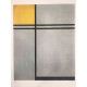 Pieter Cornelis Mondriaan 50x65 cm-ko off-set litografia ziurtagiria