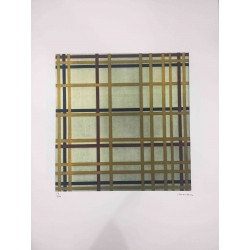 Pieter Cornelis Mondriaan 50x65 cm-ko off-set litografia ziurtagiria