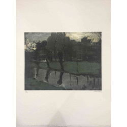 Pieter Cornelis Mondriaan 50x65 cm-ko off-set litografia ziurtagiria