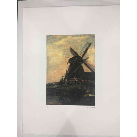 Pieter Cornelis Mondriaan Litografia off set cm 50x65 certificata