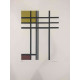 Pieter Cornelis Mondriaan 50x65 cm-ko off-set litografia ziurtagiria