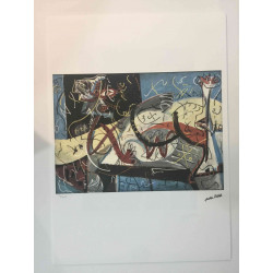 Jackson Pollock Litografia offsetowa z certyfikatem 50x70 cm