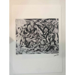 Jackson Pollock  Litografia off set cm 50x70 certificata