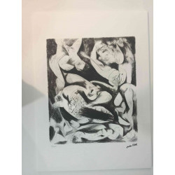 Jackson Pollock Litografía off set 50x70 cm certificada
