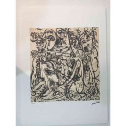 Jackson Pollock Lithographie hors set 50x70 cm certifiée