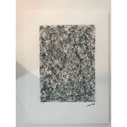 Jackson Pollock Lithograph off set 50x70 cm certified
