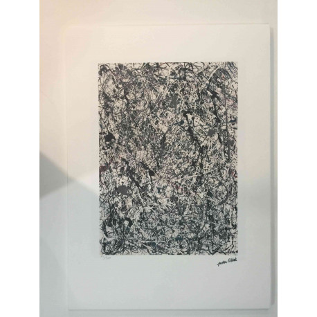 Jackson Pollock Lithograph off set 50x70 cm certified