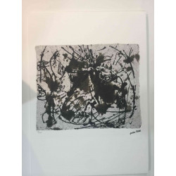 Jackson Pollock Lithograph off set 50x70 cm certified