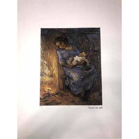 Litografická súprava Vincenta Willema van Gogha certifikovaná 50x70 cm
