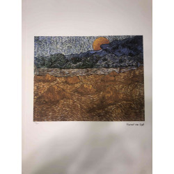 Litografická súprava Vincenta Willema van Gogha certifikovaná 50x70 cm