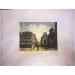 Adolf Hitler litografia off set cm 50x70 timbro del Reich