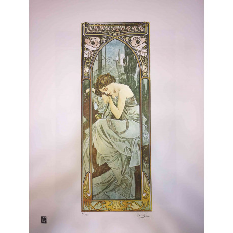 Litografia de Alphonse Mucha off set 50x70 cm