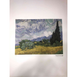 Vincent Willem van Gogh Litografía off set 50x70 cm certificado