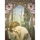 Litografia de Alphonse Mucha off set 50x70 cm