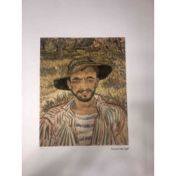 Litografická súprava Vincenta Willema van Gogha certifikovaná 50x70 cm