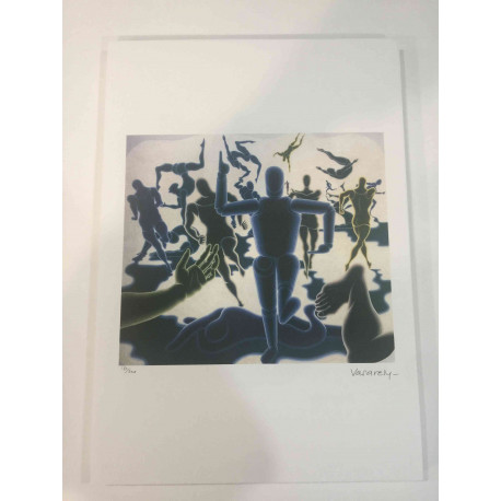 Victor Vasarely Litografia off set 35x50 cm certificat