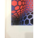 Victor Vasarely Litografia off set 35x50 cm certificat