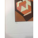 Victor Vasarely Litografia off set 35x50 cm certificat