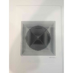 Litografická ofsetová souprava Victor Vasarely 35x50 cm certifikovaná