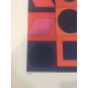 Victor Vasarely Litografia off set 35x50 cm certificat