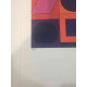 Victor Vasarely Litografia off set 35x50 cm certificat