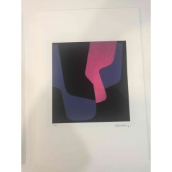 Victor Vasarely Litografia off set 35x50 cm certificat