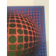 Victor Vasarely Litografia off set 35x50 cm certificat