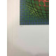 Victor Vasarely Litografia off set 35x50 cm certificat