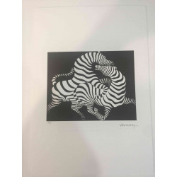 Victor Vasarely Lithographie hors set 35x50 cm certifiée