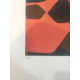 Victor Vasarely Litografia off set 35x50 cm certificat