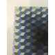 Victor Vasarely Litografia off set 35x50 cm certificat