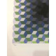 Victor Vasarely Litografia off set 35x50 cm certificat