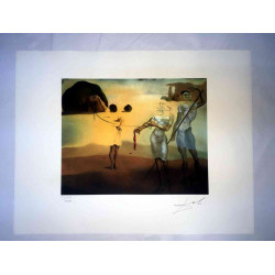 Salvador Dali Lithographie hors set 50x65 cm certifiée