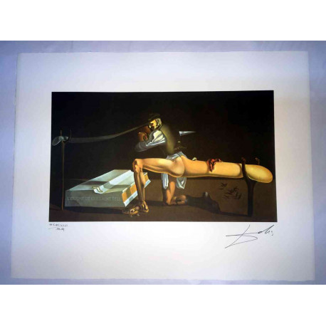 Offset litograficzny Salvadora Dali z certyfikatem 50x65 cm