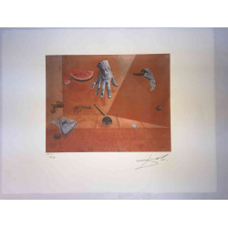 Litografía Salvador Dali off set 50x65 cm certificada