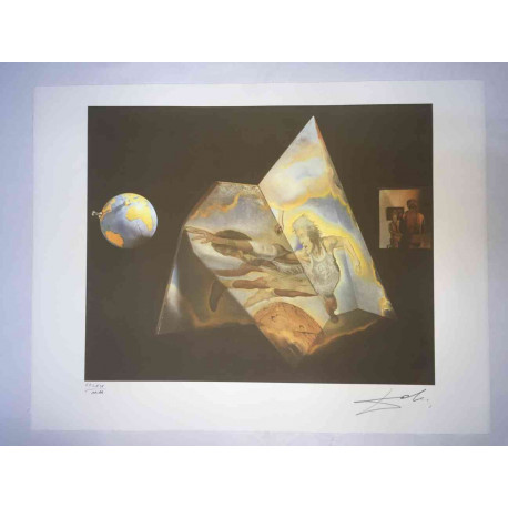 Salvador Dali Lithographie hors set 50x65 cm certifiée