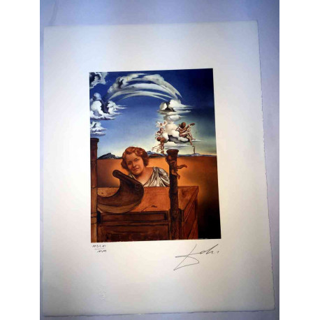 Salvador Dali Litografia off set cm 50x65   certificata