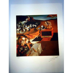 Salvador Dali Lithografie off set 50x65 cm gecertificeerd