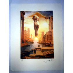 Litografía Salvador Dali off set 50x65 cm certificada