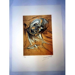 Litografia Salvador Dali off set 50x65 cm certificada